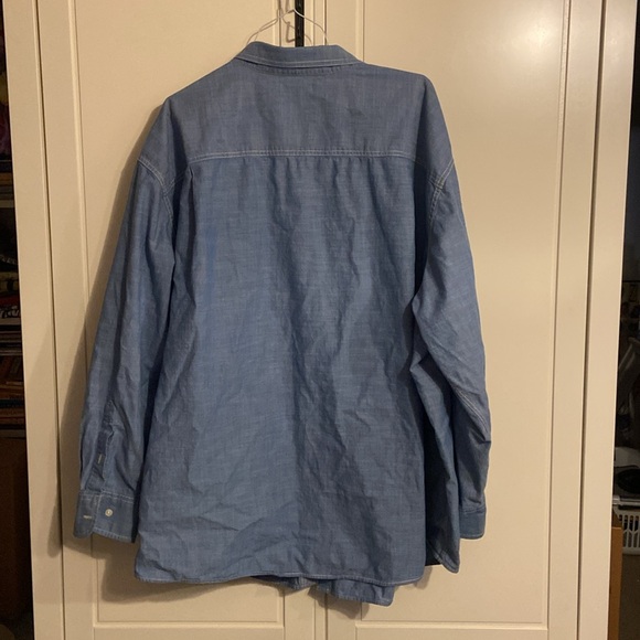 Blue button down shirt. - Picture 4 of 4